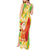 Aloha Hawaii Christmas Tank Maxi Dress Mele Kalikimaka Funny Santa Palaka Quilt Motifs - Polynesian Pride