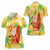 Aloha Hawaii Christmas Women Polo Shirt Mele Kalikimaka Funny Santa Palaka Quilt Motifs - Polynesian Pride