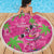 Aloha Hawaii Christmas Beach Blanket Mele Kalikimaka Chill Flamingo Palaka Quilt Motifs - Polynesian Pride
