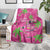 Aloha Hawaii Christmas Blanket Mele Kalikimaka Chill Flamingo Palaka Quilt Motifs - Polynesian Pride