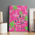 Aloha Hawaii Christmas Canvas Wall Art Mele Kalikimaka Chill Flamingo Palaka Quilt Motifs - Polynesian Pride