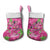 Aloha Hawaii Christmas Stocking Mele Kalikimaka Chill Flamingo Palaka Quilt Motifs - Polynesian Pride