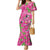 Aloha Hawaii Christmas Family Matching Mermaid Dress and Hawaiian Shirt Mele Kalikimaka Chill Flamingo Palaka Quilt Motifs - Polynesian Pride