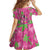 Aloha Hawaii Christmas Family Matching Off Shoulder Short Dress and Hawaiian Shirt Mele Kalikimaka Chill Flamingo Palaka Quilt Motifs - Polynesian Pride