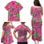 Aloha Hawaii Christmas Family Matching Puletasi and Hawaiian Shirt Mele Kalikimaka Chill Flamingo Palaka Quilt Motifs - Polynesian Pride
