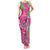 Aloha Hawaii Christmas Family Matching Tank Maxi Dress and Hawaiian Shirt Mele Kalikimaka Chill Flamingo Palaka Quilt Motifs - Polynesian Pride