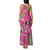 Aloha Hawaii Christmas Family Matching Tank Maxi Dress and Hawaiian Shirt Mele Kalikimaka Chill Flamingo Palaka Quilt Motifs - Polynesian Pride