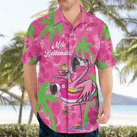Aloha Hawaii Christmas Hawaiian Shirt Mele Kalikimaka Chill Flamingo Palaka Quilt Motifs - Polynesian Pride
