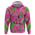 Aloha Hawaii Christmas Hoodie Mele Kalikimaka Chill Flamingo Palaka Quilt Motifs - Polynesian Pride