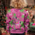 Aloha Hawaii Christmas Kid Ugly Christmas Sweater Mele Kalikimaka Chill Flamingo Palaka Quilt Motifs - Polynesian Pride
