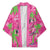 Aloha Hawaii Christmas Kimono Mele Kalikimaka Chill Flamingo Palaka Quilt Motifs - Polynesian Pride