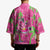 Aloha Hawaii Christmas Kimono Mele Kalikimaka Chill Flamingo Palaka Quilt Motifs - Polynesian Pride