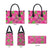 Aloha Hawaii Christmas Leather Bag Mele Kalikimaka Chill Flamingo Palaka Quilt Motifs - Polynesian Pride