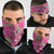 Aloha Hawaii Christmas Neck Gaiter Mele Kalikimaka Chill Flamingo Palaka Quilt Motifs - Polynesian Pride