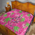 Aloha Hawaii Christmas Quilt Mele Kalikimaka Chill Flamingo Palaka Quilt Motifs - Polynesian Pride