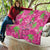 Aloha Hawaii Christmas Quilt Mele Kalikimaka Chill Flamingo Palaka Quilt Motifs - Polynesian Pride