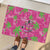Aloha Hawaii Christmas Rubber Doormat Mele Kalikimaka Chill Flamingo Palaka Quilt Motifs - Polynesian Pride