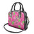 Aloha Hawaii Christmas Shoulder Handbag Mele Kalikimaka Chill Flamingo Palaka Quilt Motifs - Polynesian Pride
