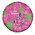 Aloha Hawaii Christmas Spare Tire Cover Mele Kalikimaka Chill Flamingo Palaka Quilt Motifs - Polynesian Pride