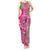 Aloha Hawaii Christmas Tank Maxi Dress Mele Kalikimaka Chill Flamingo Palaka Quilt Motifs - Polynesian Pride