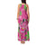 Aloha Hawaii Christmas Tank Maxi Dress Mele Kalikimaka Chill Flamingo Palaka Quilt Motifs - Polynesian Pride