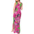 Aloha Hawaii Christmas Tank Maxi Dress Mele Kalikimaka Chill Flamingo Palaka Quilt Motifs - Polynesian Pride