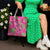 Aloha Hawaii Christmas Tote Bag Mele Kalikimaka Chill Flamingo Palaka Quilt Motifs - Polynesian Pride
