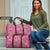 Aloha Hawaii Christmas Travel Bag Mele Kalikimaka Chill Flamingo Palaka Quilt Motifs - Polynesian Pride