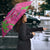Aloha Hawaii Christmas Umbrella Mele Kalikimaka Chill Flamingo Palaka Quilt Motifs - Polynesian Pride