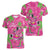 Aloha Hawaii Christmas Women V-Neck T-Shirt Mele Kalikimaka Chill Flamingo Palaka Quilt Motifs - Polynesian Pride