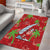 Aloha Hawaii Christmas Area Rug Mele Kalikimaka Windsurfing Santa Palaka Quilt Motifs - Polynesian Pride
