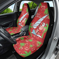 Aloha Hawaii Christmas Car Seat Cover Mele Kalikimaka Windsurfing Santa Palaka Quilt Motifs - Polynesian Pride