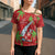 Aloha Hawaii Christmas Cross Shoulder Shirt Mele Kalikimaka Windsurfing Santa Palaka Quilt Motifs - Polynesian Pride