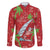 Aloha Hawaii Christmas Family Matching Off Shoulder Maxi Dress and Hawaiian Shirt Mele Kalikimaka Windsurfing Santa Palaka Quilt Motifs - Polynesian Pride