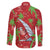 Aloha Hawaii Christmas Family Matching Short Sleeve Bodycon Dress and Hawaiian Shirt Mele Kalikimaka Windsurfing Santa Palaka Quilt Motifs - Polynesian Pride