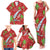 Aloha Hawaii Christmas Family Matching Tank Maxi Dress and Hawaiian Shirt Mele Kalikimaka Windsurfing Santa Palaka Quilt Motifs - Polynesian Pride
