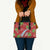 Aloha Hawaii Christmas Leather Bag Mele Kalikimaka Windsurfing Santa Palaka Quilt Motifs - Polynesian Pride