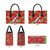 Aloha Hawaii Christmas Leather Bag Mele Kalikimaka Windsurfing Santa Palaka Quilt Motifs - Polynesian Pride