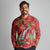 Aloha Hawaii Christmas Long Sleeve Polo Shirt Mele Kalikimaka Windsurfing Santa Palaka Quilt Motifs - Polynesian Pride