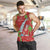 Aloha Hawaii Christmas Men Tank Top Mele Kalikimaka Windsurfing Santa Palaka Quilt Motifs - Polynesian Pride