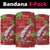 Aloha Hawaii Christmas Neck Gaiter Mele Kalikimaka Windsurfing Santa Palaka Quilt Motifs - Polynesian Pride