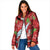 Aloha Hawaii Christmas Padded Jacket Mele Kalikimaka Windsurfing Santa Palaka Quilt Motifs - Polynesian Pride