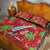 Aloha Hawaii Christmas Quilt Bed Set Mele Kalikimaka Windsurfing Santa Palaka Quilt Motifs - Polynesian Pride