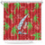 Aloha Hawaii Christmas Shower Curtain Mele Kalikimaka Windsurfing Santa Palaka Quilt Motifs - Polynesian Pride