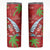 Aloha Hawaii Christmas Skinny Tumbler Mele Kalikimaka Windsurfing Santa Palaka Quilt Motifs - Polynesian Pride