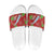 Aloha Hawaii Christmas Slide Sandals Mele Kalikimaka Windsurfing Santa Palaka Quilt Motifs - Polynesian Pride