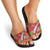Aloha Hawaii Christmas Slide Sandals Mele Kalikimaka Windsurfing Santa Palaka Quilt Motifs - Polynesian Pride