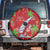 Aloha Hawaii Christmas Spare Tire Cover Mele Kalikimaka Windsurfing Santa Palaka Quilt Motifs - Polynesian Pride