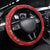 Aloha Hawaii Christmas Steering Wheel Cover Mele Kalikimaka Windsurfing Santa Palaka Quilt Motifs - Polynesian Pride