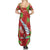 Aloha Hawaii Christmas Summer Maxi Dress Mele Kalikimaka Windsurfing Santa Palaka Quilt Motifs - Polynesian Pride